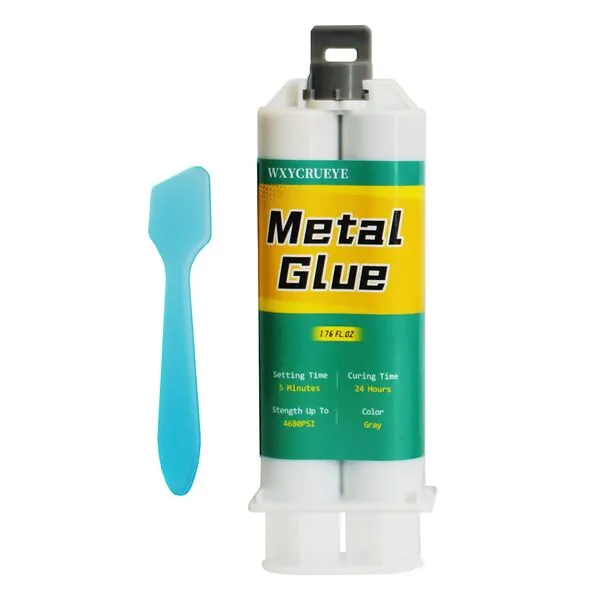 Metal Repair Glue, Metal to Metal Glue, epoxy Glue, Metal Glue Heavy Duty Waterproof, Glue for Metal, Liquid Weld for Metal, Metal Hole Filler, Welding Glue, High Strength, Metal Weld Bond, 1.76 oz