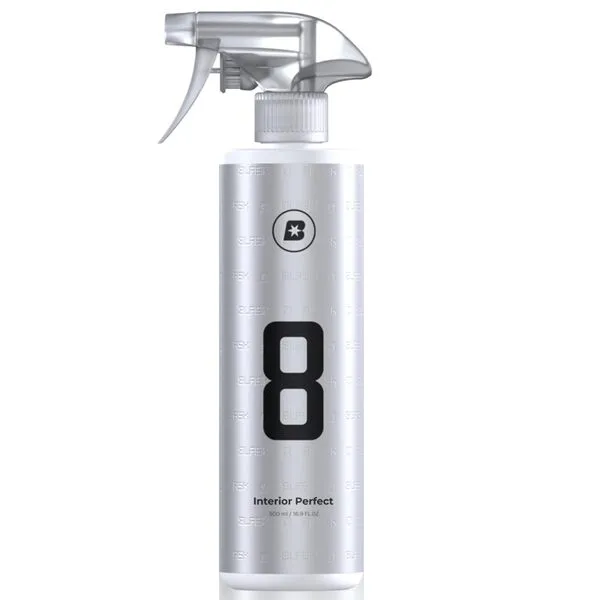 BLASK No.8 Interior Perfect - Leather & Plastic Conditioner, Car Seat and Interior Cleaning Supplies | 3 in 1 Spray Wax Coating | Prevents Cracking and Static (16.91oz)