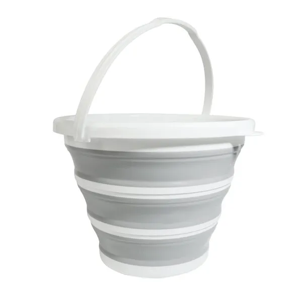 bylikeho 10L 2.6 Gallon Collapsible Bucket,Car Accessories Multipurpose Foldable Pail Slim Collapsible Bucket,Automotive Use Portable Small Water Supplies for Car Washing,Car Storage,Camping,Fishing