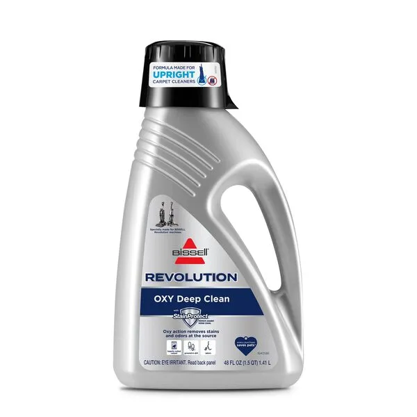 BISSELL Revolution Upright Deep Cleaner Carpet & Upholstery Formula, Oxy Deep Clean with Stain Protect, 48 oz, 3975