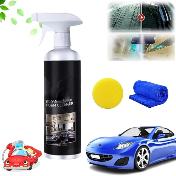 Multifunctional Glass Oil Film Foam Remover, Glass Oil Film Remover for Car, Car Glass Oil Film Cleaner, Glass Oil Film Stain Removal Cleaner, Oil Film Remover for Car Window (1PCS)