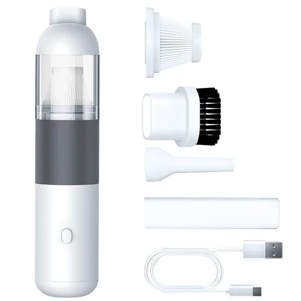 KagShu Portable Car Vacuum Cleaner, Handheld Vacuum Cordless, 8000PA Powerful Suction Vacuum Cleaner, Low Noise Rechargeable Mini Hand Held Vacuum for Car/Home/Pet/Office