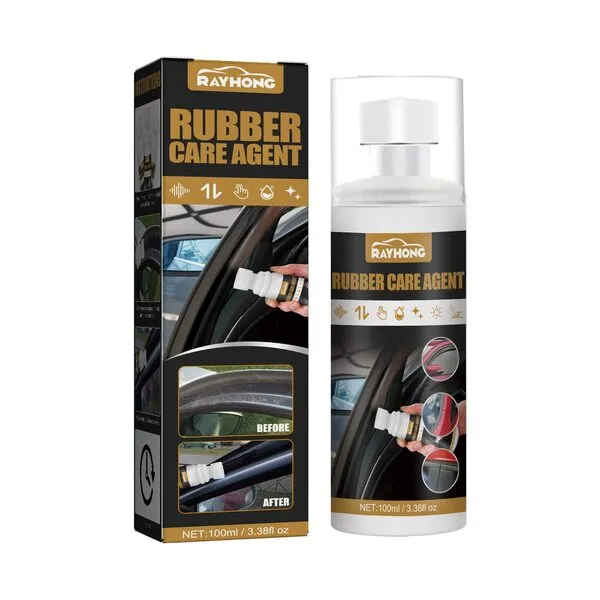 HGMZUOAI 1 Pack Rubber Cleaner, Rubber Repair Agent, Car Rubber Protectan & Conditioner, Rubber Coating Agent, Rubber Strip Prevent Anti-Aging