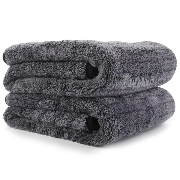 Fantasticlean Premium Car Drying Towel, 16 x 24 inches, 2 Pack, Scratch-Free Ultra Absorbent Microfiber Cleaning Cloth with Edge, for Cars, Shops and Home Detailing