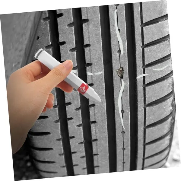 CHILDWEET 2pcs Tire Repair Marker Pen Wax Marker Pens Car Tire Marking Pens Tire Pens for Marking Car Tire Pens Marker Pens for Car Tire Car Supplies Tire Wax Pens Tire Marker Pens