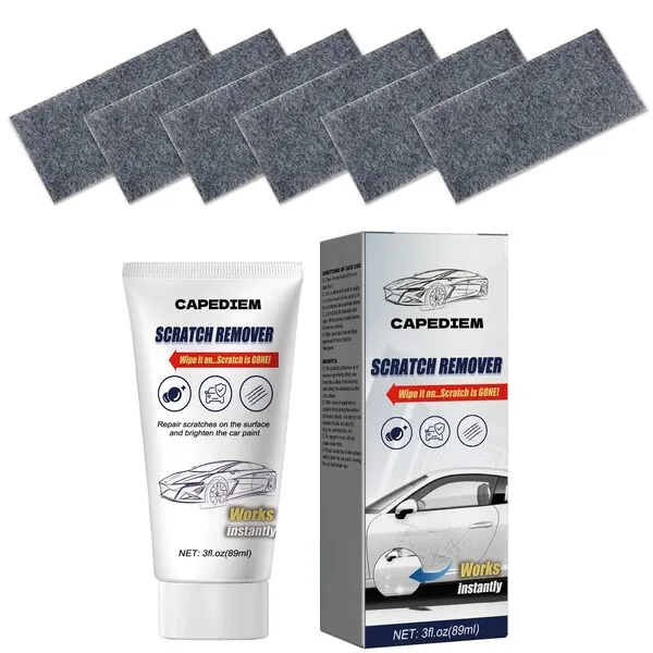 Nano Sparkle Cloth Car Scratch Remover, Car Scratch Repair Paste, Car Scratch Repair Paste Polishing Wax, Nano Sparkle Cloth for Car Scratches, Magic Car Scratch Repair Cloth（6pcs+1pack）