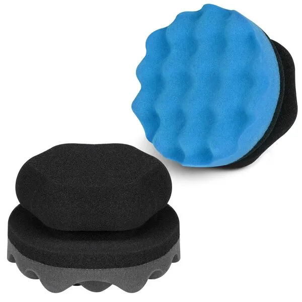ZHAYAO 2 Pack Large Tire Shine Applicator Pad, Tire Hex Grip Applicator, Tire Shine Car Detailing Foam Sponge Tool, Reusable Car Cleaning Supplies After Car Wash Tire Cleaner for Applying Tire Shine
