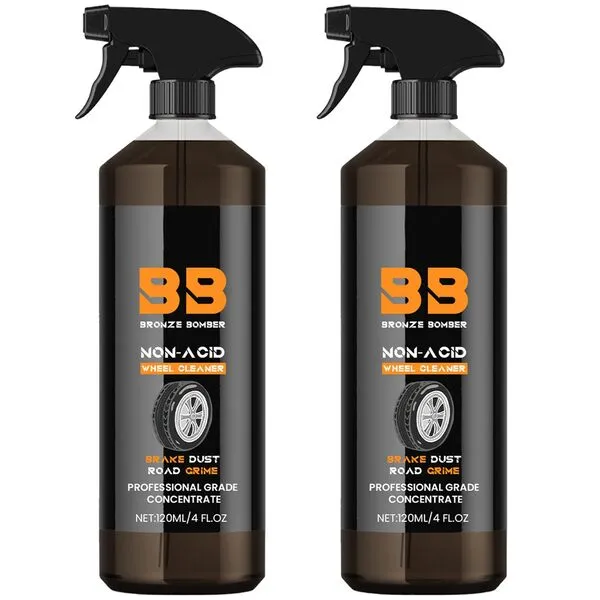 Panmall 2PCS Bronze Bomber Non-Acid Wheel Cleaner, Bronze Bomber Wheel Cleaner, Secret Labs Bronze Bomber, Brake Bomber Cleaner Powerful Wheel Cleaner