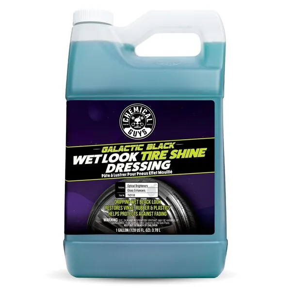 Chemical Guys Galactic Black Wet Look Tire Shine Dressing, for a Whole New Level of Shine and Depth of Black, Safe for Cars, Trucks, Motorcycles, RVs & More, 128 fl oz - TVD118