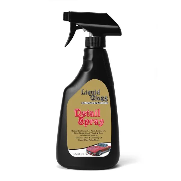 Liquid Glass Ultimate Auto Polish/Finish Detail Spray - Optical Brightener for Paint, Brightwork, Glass, Plastic, Finish Wood, & Other Non-Porous Surfaces.