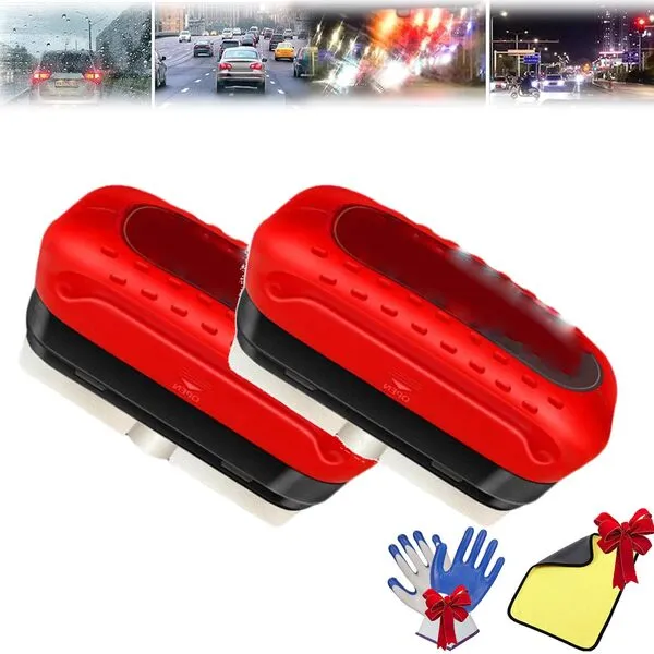 ldawu Glass Cleaning Board, Glass Coating for Windshield, Car Glass Oil Film Remover, Anti-rain Fog Cleaning Glass Brush with Remover for Windshield Improves Clarity and Visibility (2pcs)