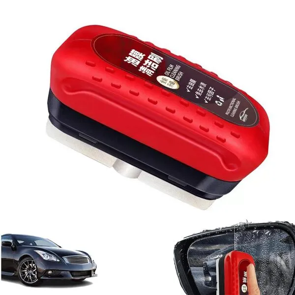 Gunyowzi Car Oil Film Cleaning Brush，Glass Cleaning Brush, 2024 New Glass Cleaning Brush, Glass Cleaning Board, Anti-Rain Mist Cleaning Glass Brush, Windshield Hydrophobic Glass Coating（1PCS）