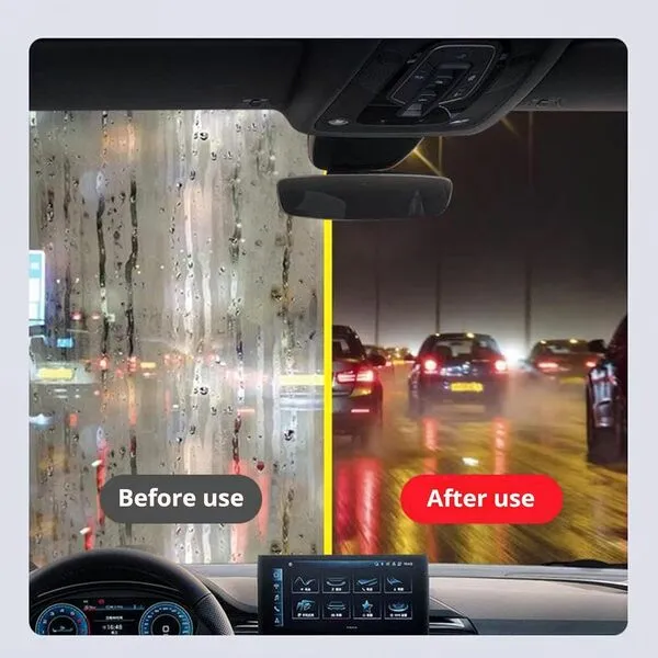 LUOBO Automotive Oil Film Cleaning Brush, Glass Cleaning Board,2024 New Glass Coating for Windshield, Prevents Rain and Fog Cleaning Glass Brush,Improves Clarity and Visibility