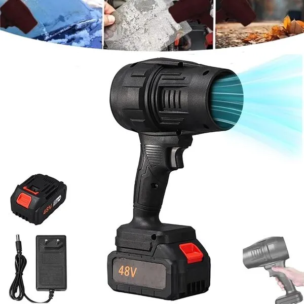 Turbodry Car Dryer, Turboglass Car Blower, Car Dryer Air Blower, Portable Cordless Turbodry Plus Car Dryer, Handheld High Powered Car Wash Car Blower for Cleaning, Camping, Automotive (Black)