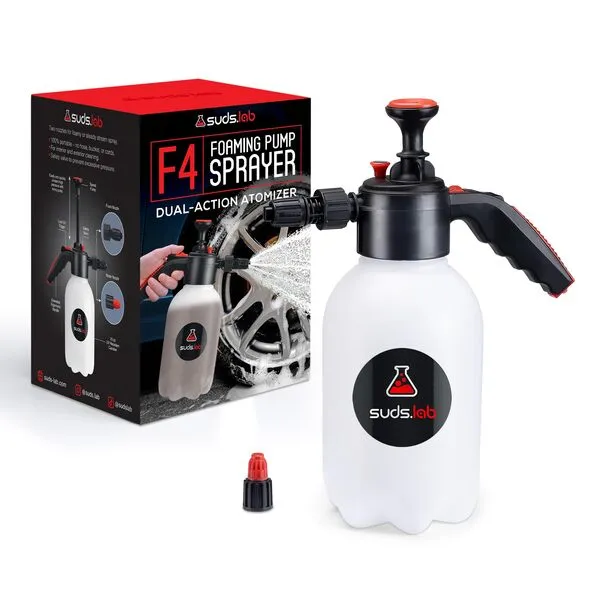Suds Lab F4 Foaming Pump Sprayer 70 oz for Detailing, Garden, and Home Use