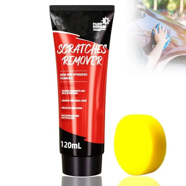 Scratch Repair Wax for Car, 2024 Upgrade Car Scratch Remover Kit Car Scratch Repair Paste Polishing, Car Scratch Repair Paste Polishing Wax with Sponge for Car Various Surfaces