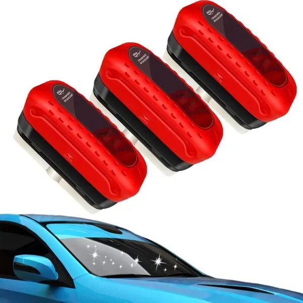 Automotive Oil Film Cleaning Brush, 2024 New Strong Front Windshield Remover Glass Coating for Windshield, Upgrade Multipack Hydrophobic Glass Coating Cleaning Glass Brush with Remover (1, Red)