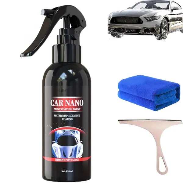 Nurafix Nano Car Spray, Nurafix Scratch Remover, Nurafix Scratch Repair, Nurafix Car Wax, Car Scratch Repair Nano Spray,Auto Nano Ceramic Coating Polishing Spraying,Fast Repairing Scratch (120ML/1Pc)