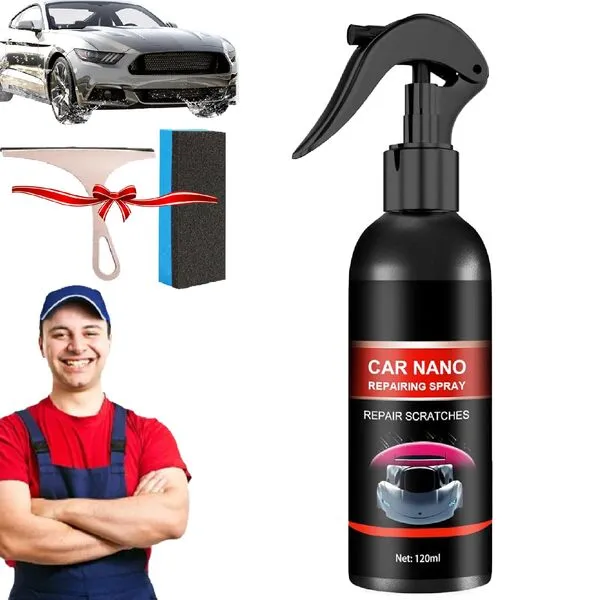 Nurafix Nano Car Spray, Nurafix Scratch Remover, Nurafix Scratch Fix, Nurafix Car Wax, Nurafix Scratch Repair, Fast Repairing Scratch Spray, Auto Nano Coating Polishing Spraying (120ml, 1Pc)