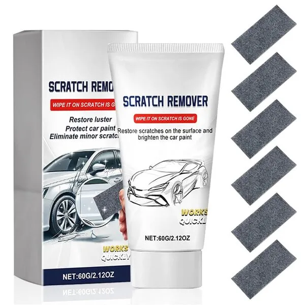Nano Sparkle Cloth Car Scratch Remover, Scratch Remover for Vehicles, Magic Nano Cleaning Cloth Scratch Remover for Deep Car Scratch Repair, Easy to use (1 Set)