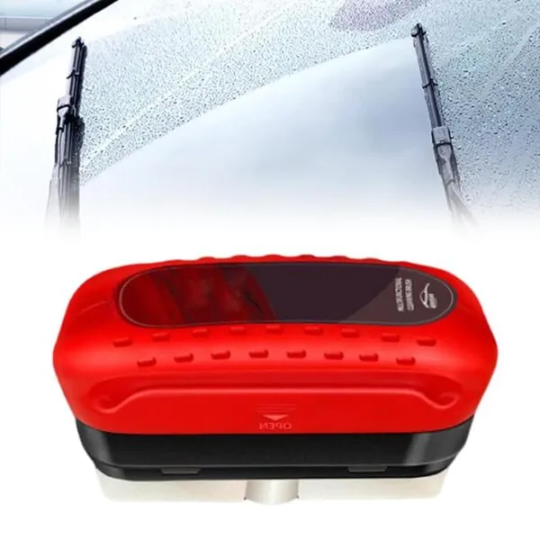 Car Glass Oil Film Cleaner, Glass Cleaning Board, Automotive Oil Film Cleaning Brush, Car Windshield Oil Film Cleaner, Strong Front Windshield Remover (2)